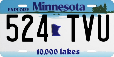 MN license plate 524TVU
