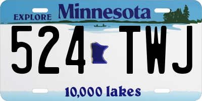 MN license plate 524TWJ