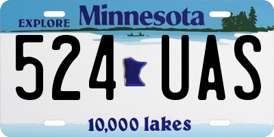 MN license plate 524UAS