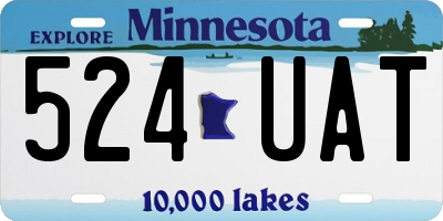 MN license plate 524UAT