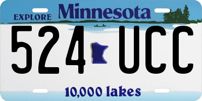 MN license plate 524UCC