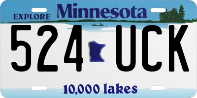 MN license plate 524UCK