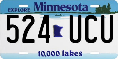 MN license plate 524UCU