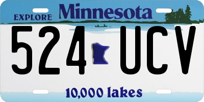 MN license plate 524UCV