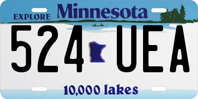 MN license plate 524UEA