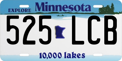 MN license plate 525LCB