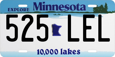 MN license plate 525LEL