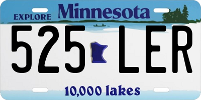 MN license plate 525LER