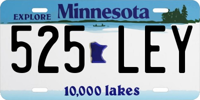 MN license plate 525LEY
