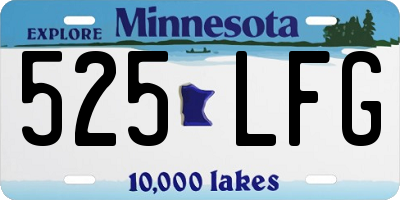 MN license plate 525LFG