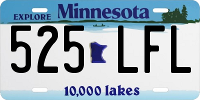 MN license plate 525LFL