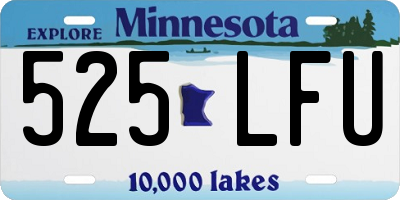 MN license plate 525LFU