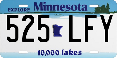 MN license plate 525LFY