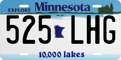 MN license plate 525LHG