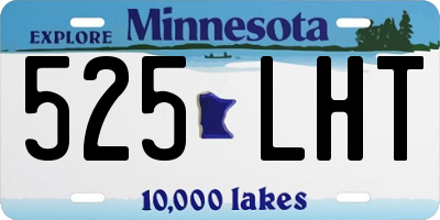 MN license plate 525LHT