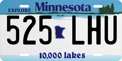 MN license plate 525LHU