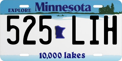 MN license plate 525LIH