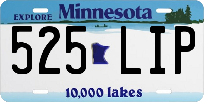 MN license plate 525LIP