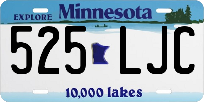 MN license plate 525LJC