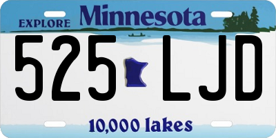 MN license plate 525LJD