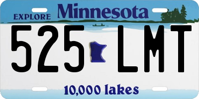MN license plate 525LMT