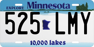 MN license plate 525LMY