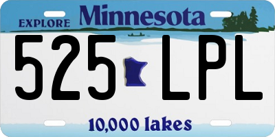 MN license plate 525LPL