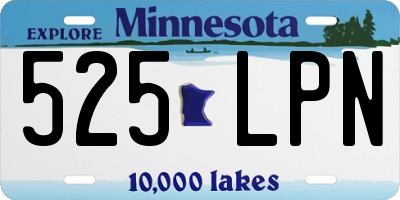 MN license plate 525LPN