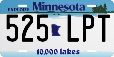 MN license plate 525LPT