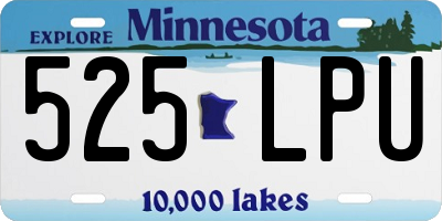 MN license plate 525LPU