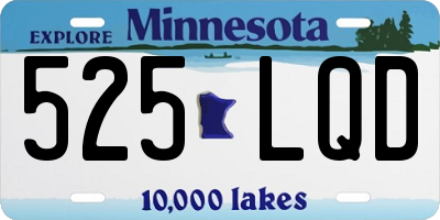 MN license plate 525LQD