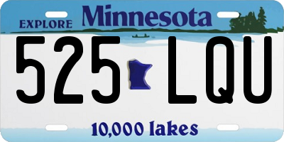 MN license plate 525LQU