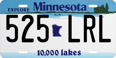 MN license plate 525LRL