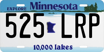 MN license plate 525LRP