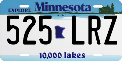 MN license plate 525LRZ