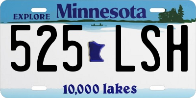 MN license plate 525LSH