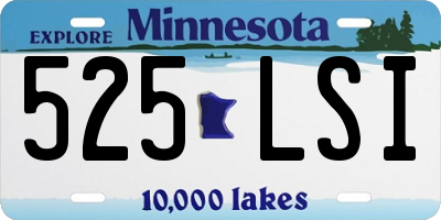 MN license plate 525LSI