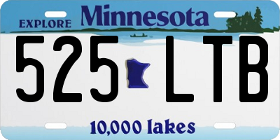 MN license plate 525LTB
