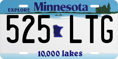 MN license plate 525LTG