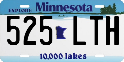 MN license plate 525LTH