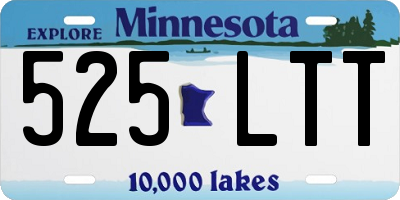 MN license plate 525LTT