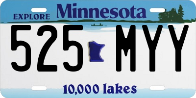 MN license plate 525MYY