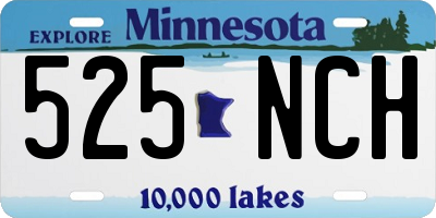MN license plate 525NCH