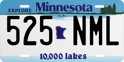 MN license plate 525NML