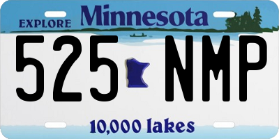MN license plate 525NMP