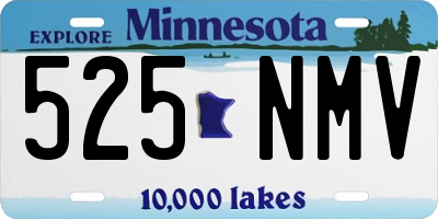 MN license plate 525NMV