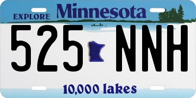 MN license plate 525NNH