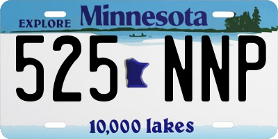 MN license plate 525NNP