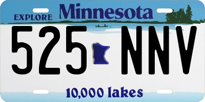 MN license plate 525NNV