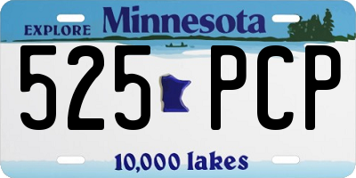 MN license plate 525PCP